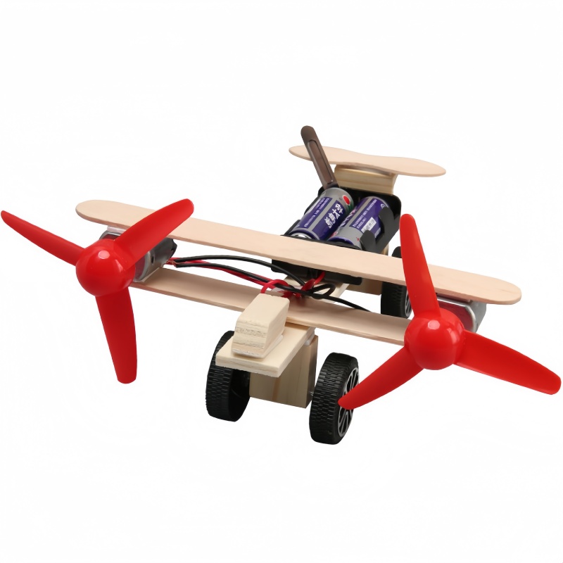 Science Project Physics - 1-3 Stück Doppelpropeller-Segelflugzeug DIY Wissenschaftsprojekt Multifunktionales