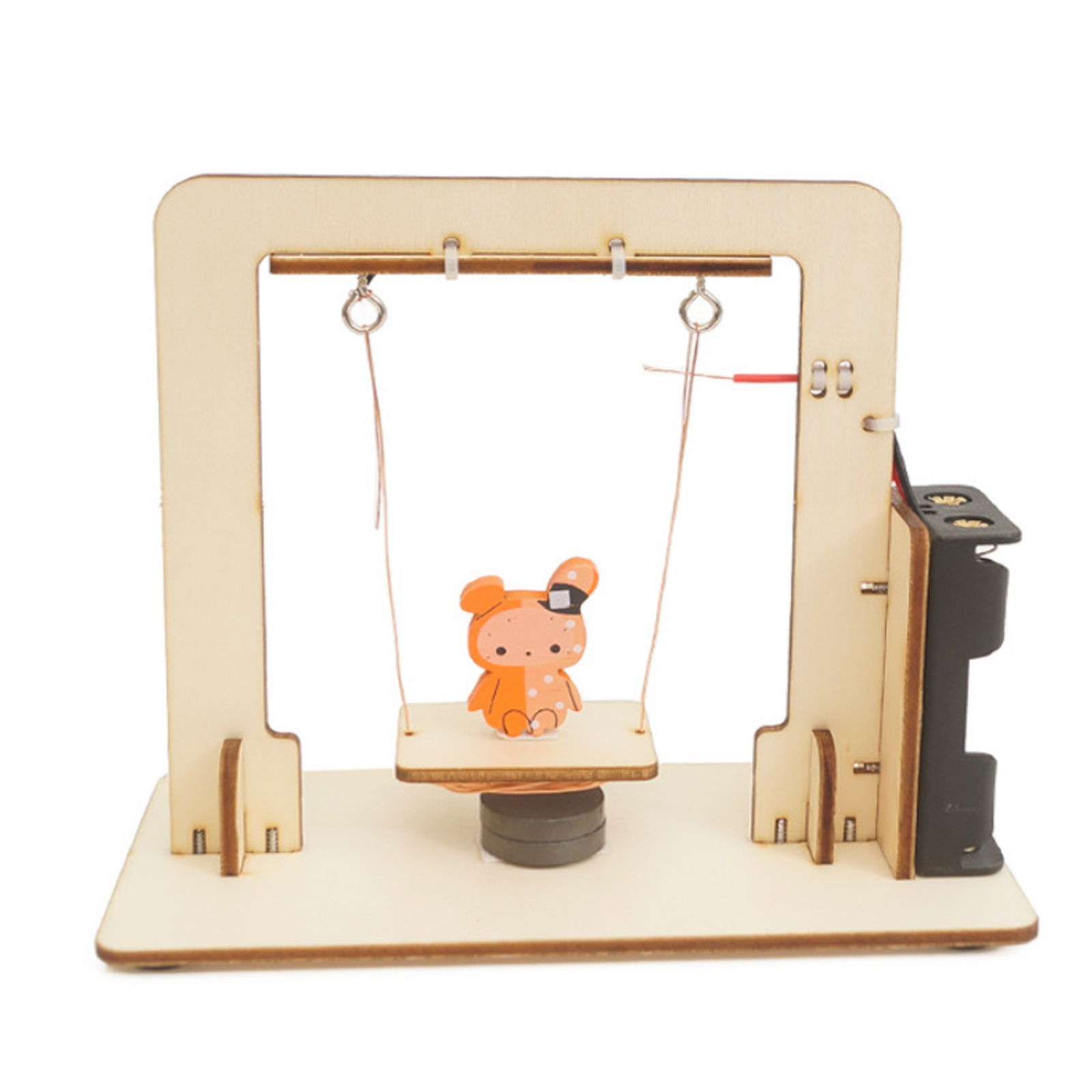 Science Diy Model - DIY Magnetisches Schaukelset Handgemachtes Holzspielzeug Elektromagnetisches