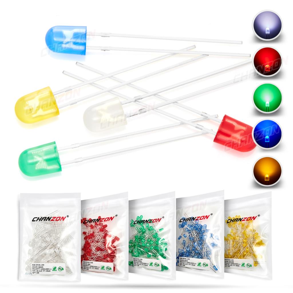 100 Stück 5 mm ovale LED-Diode – Science And Hobby Bewertung und Preis