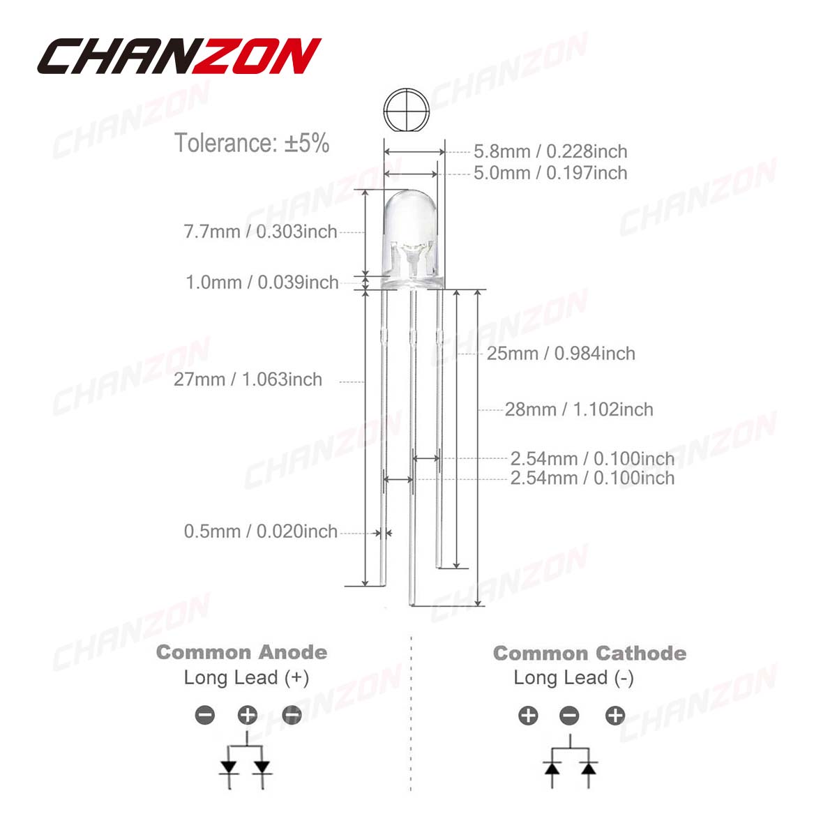 100 Stück 5 mm LED-Leuchtdiode – Science And Hobby Bewertung und Preis